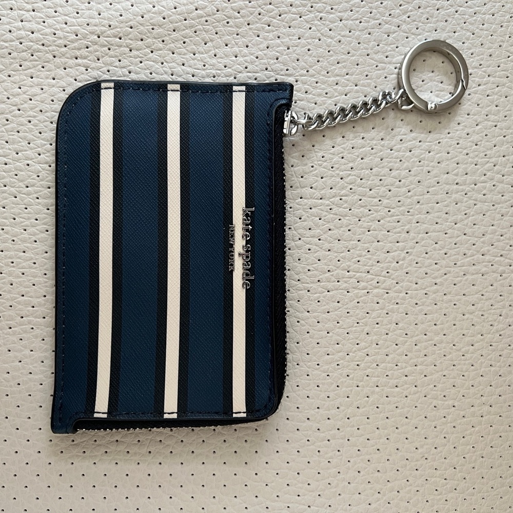Kate Spade Striped Card Holder